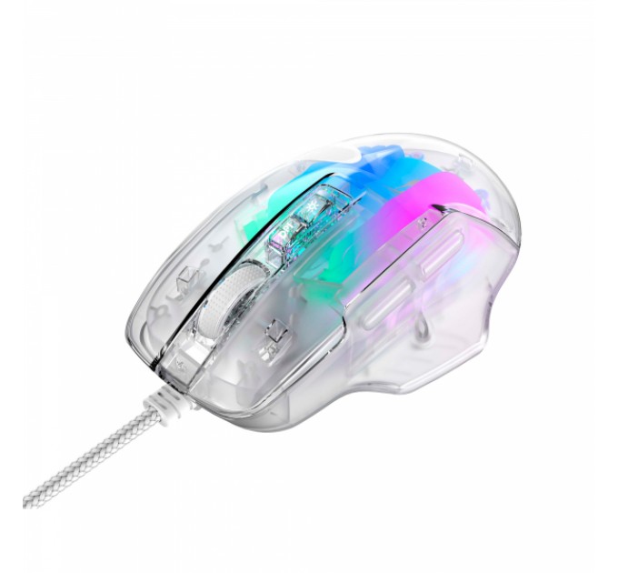 Ігрова миша дротова HAVIT HV-MS1011SE USB Transparent White