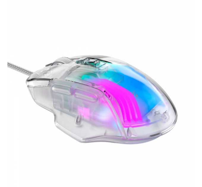 Ігрова миша дротова HAVIT HV-MS1011SE USB Transparent White