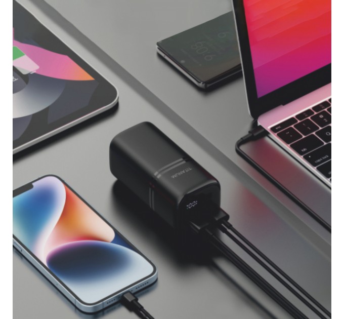 Павербанк 20000mAh TITANUM WP33 PD70W Black