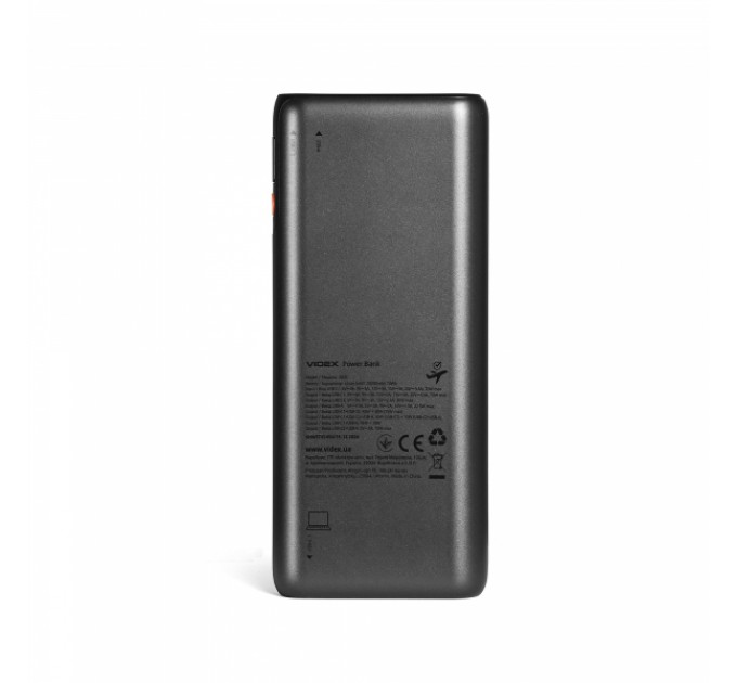 Павербанк 20000mAh VIDEX VPB-202C 75W Black