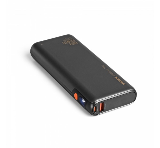 Павербанк 20000mAh VIDEX VPB-202C 75W Black