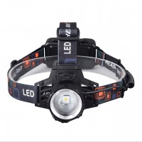 Фонарь налобный PLD-T116-PM30-TG, Power Bank, 3x18650, ЗУ Type-C, zoom, Box