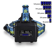 Фонарь налобный BL-25CC-P360, 3x18650, Power Bank, ЗУ Type-C, zoom, Box