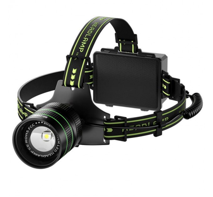 Фонарь налобный TD-XI-TG, Motion Sensor, 3x18650, Power Bank, ЗУ Type-C, zoom, Box