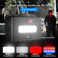 Фонарь налобный TD-XI-TG, Motion Sensor, 3x18650, Power Bank, ЗУ Type-C, zoom, Box