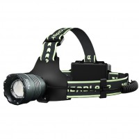 Фонарь налобный BL-H2-TG, 3x18650, Power Bank, ЗУ Type-C, zoom, Box
