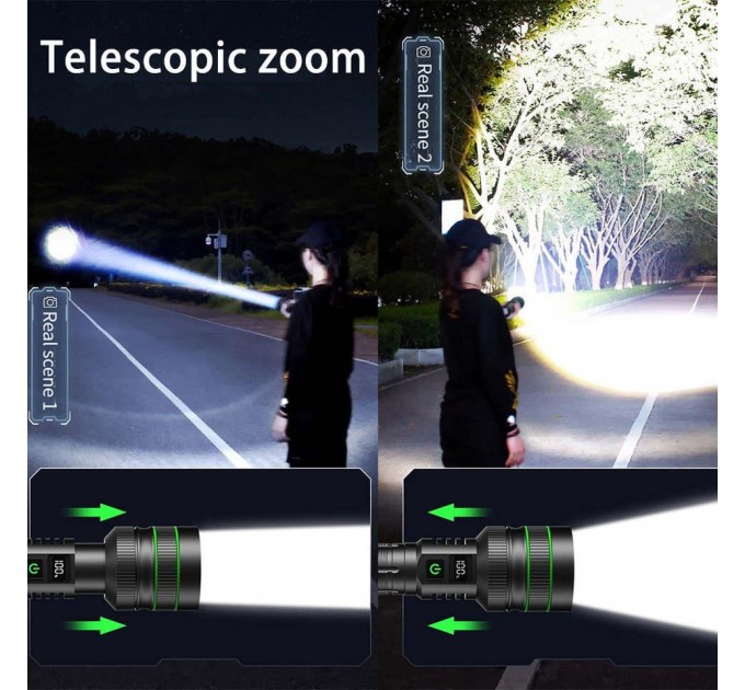 Фонарь BL-636-3TG(WHITE+RED+BLUE)+COB(WHITE+RED), Li-Ion аккумулятор, ЗУ Type-C, zoom, Box