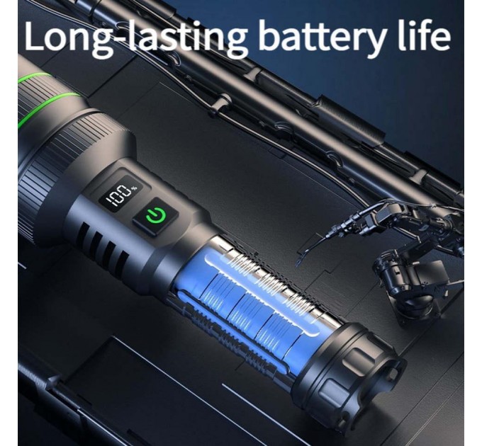 Фонарь BL-TK-X1-TG-60W, 1x26650, Power Bank, ЗУ Type-C, zoom, Box