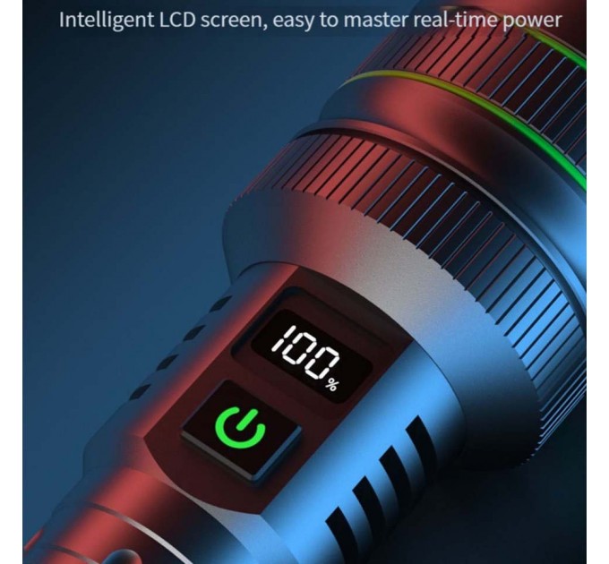 Фонарь BL-TK-X1-TG-60W, 1x26650, Power Bank, ЗУ Type-C, zoom, Box