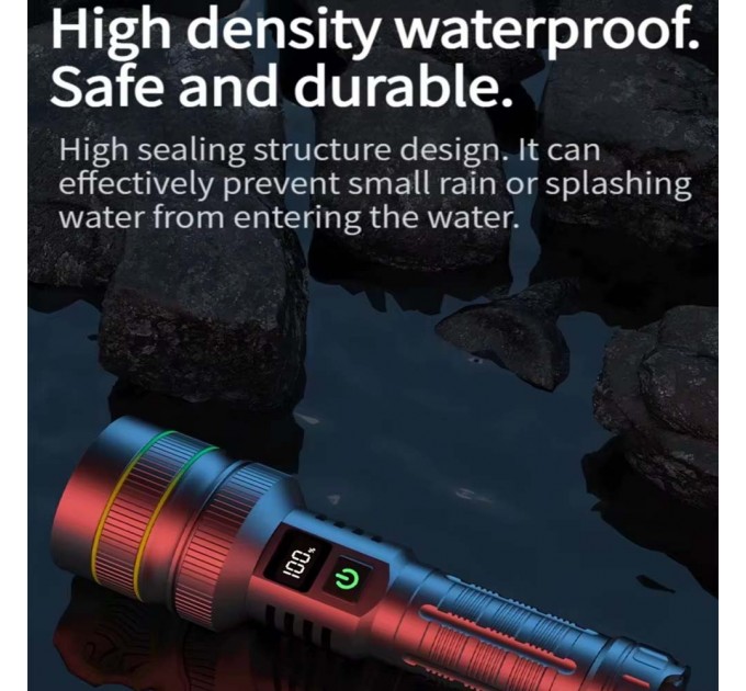 Фонарь BL-TK-X1-TG-60W, 1x26650, Power Bank, ЗУ Type-C, zoom, Box