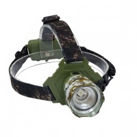 Фонарь налобный W328-TG, 2x18650, ЗУ Type-C, zoom, Box