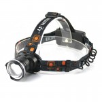 Фонарь налобный W518-TG, 2x18650, ЗУ Type-C, zoom, Box