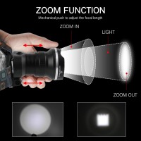 Фонарь налобный W518-TG, 2x18650, ЗУ Type-C, zoom, Box