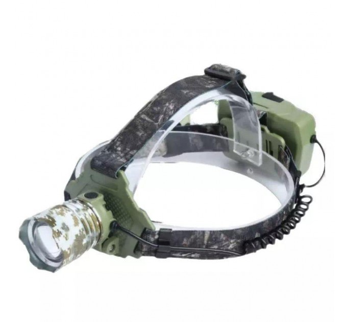 Фонарь налобный W328M-TG, Power Bank, 3x18650, ЗУ Type-C