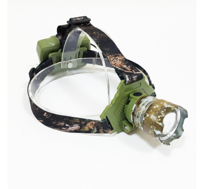 Фонарь налобный W328M-TG, Power Bank, 3x18650, ЗУ Type-C