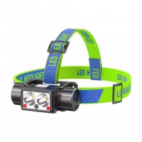 Фонарь налобный LG-07-LM(WHITE)+LM(YELLOW)+SMD(RED), Motion Sensor, Li-Ion аккум., ЗУ Type-C