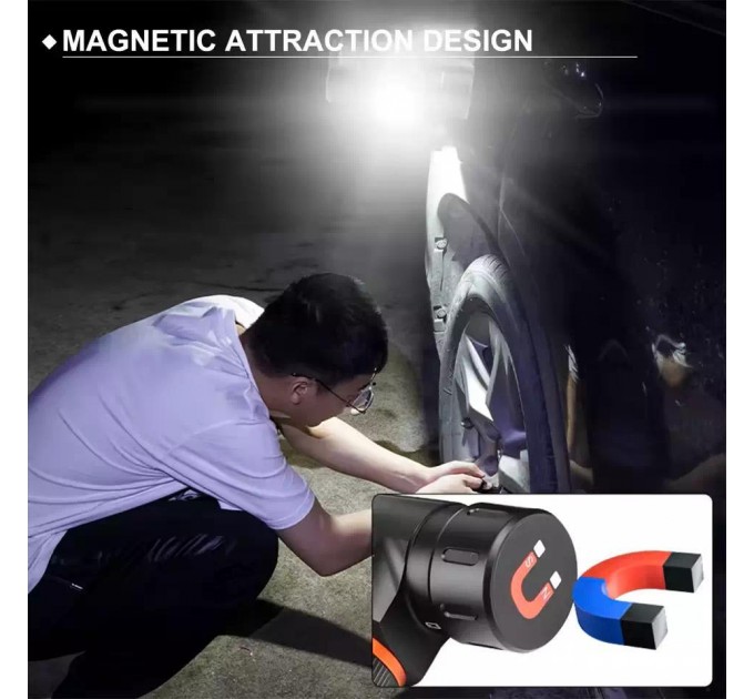 Фонарь налобный 5846-XPG, 1x16340, ЗУ Type-C, магнит, Box