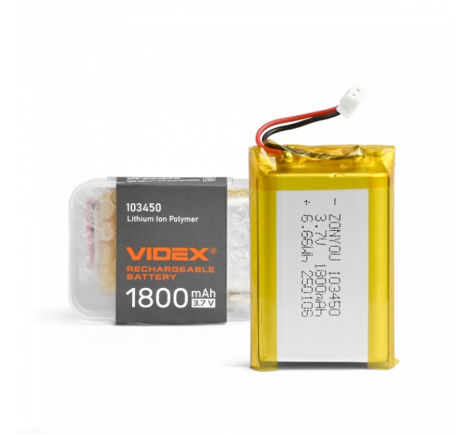 Акумулятор VIDEX Li-pol VLF-B103450-18 1800mAh 1шт