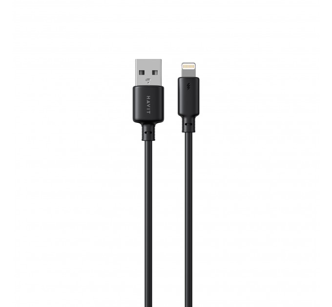 Кабель USB - Lightning HAVIT CB301C 2.4A 1м Black