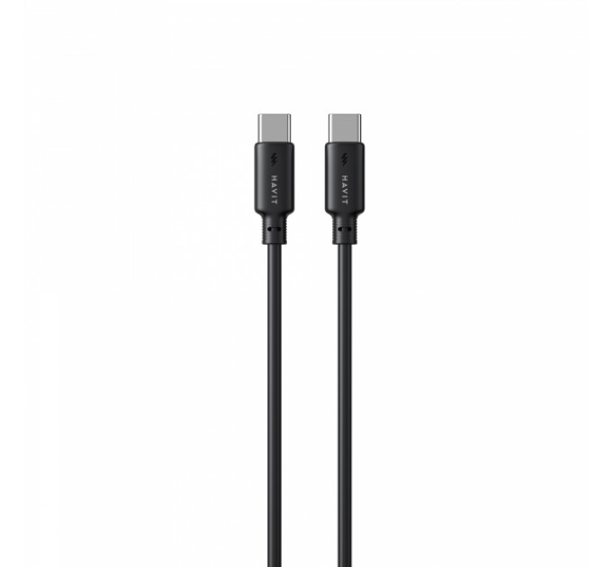Кабель USB-C - USB-C HAVIT CB303C PD60W 3A 1м Black