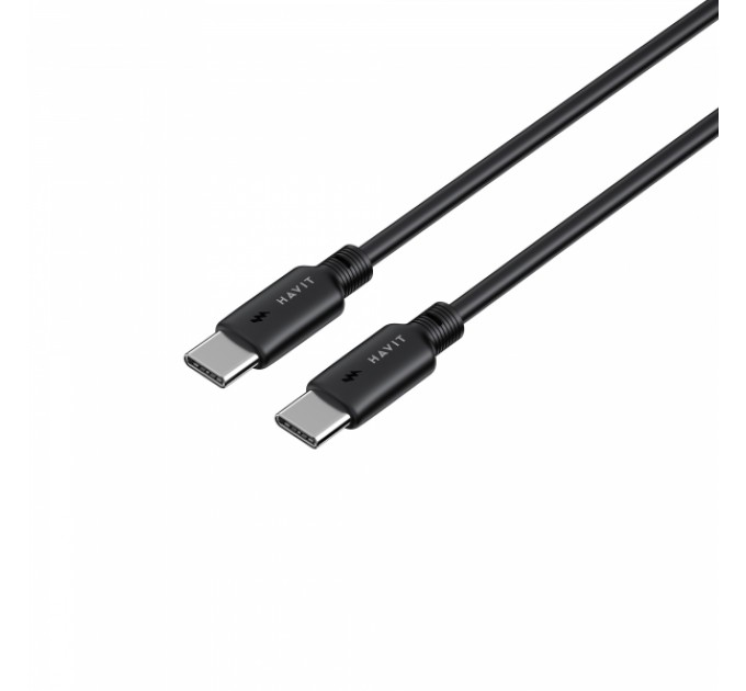 Кабель USB-C - USB-C HAVIT CB303C PD60W 3A 1м Black