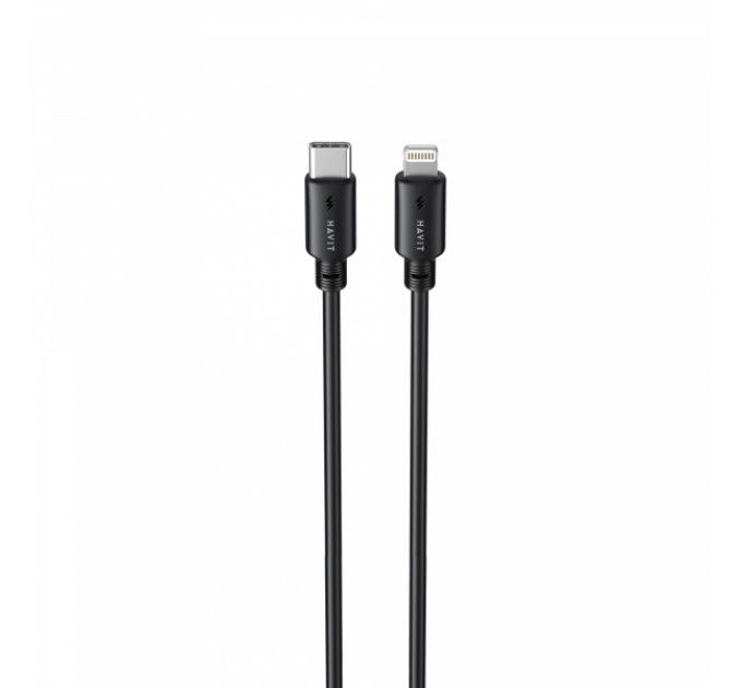 Кабель USB-C - Lightning HAVIT CB304C PD30W 1м Black