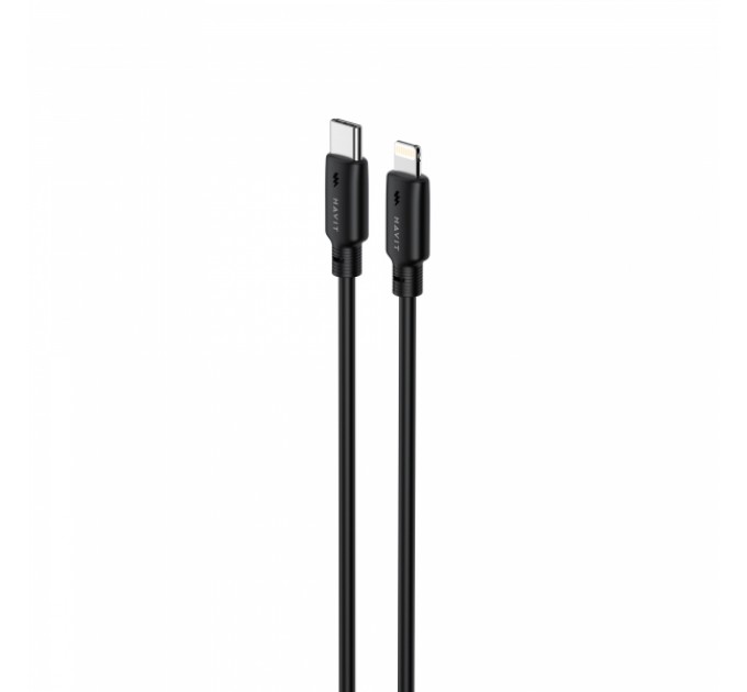 Кабель USB-C - Lightning HAVIT CB304C PD30W 1м Black