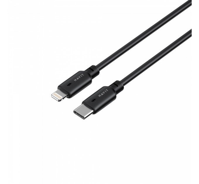 Кабель USB-C - Lightning HAVIT CB304C PD30W 1м Black