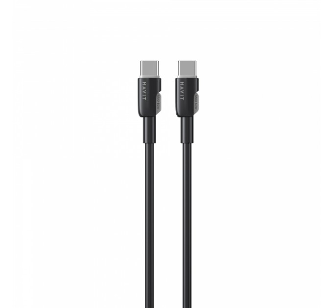 Кабель USB-C - USB-C HAVIT CB308C PD60W 3A 1м Black