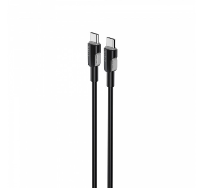 Кабель USB-C - USB-C HAVIT CB308C PD60W 3A 1м Black