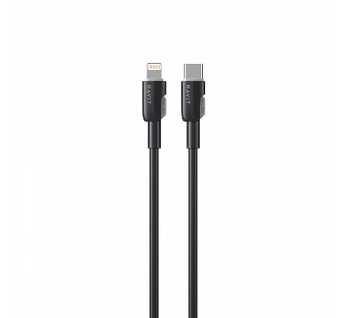 Кабель USB-C - Lightning HAVIT CB309C PD30W 1м Black