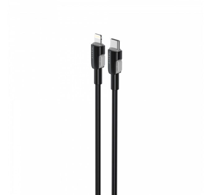 Кабель USB-C - Lightning HAVIT CB309C PD30W 1м Black