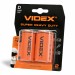 Батарейка сольова VIDEX R20P/D 2шт BLISTER