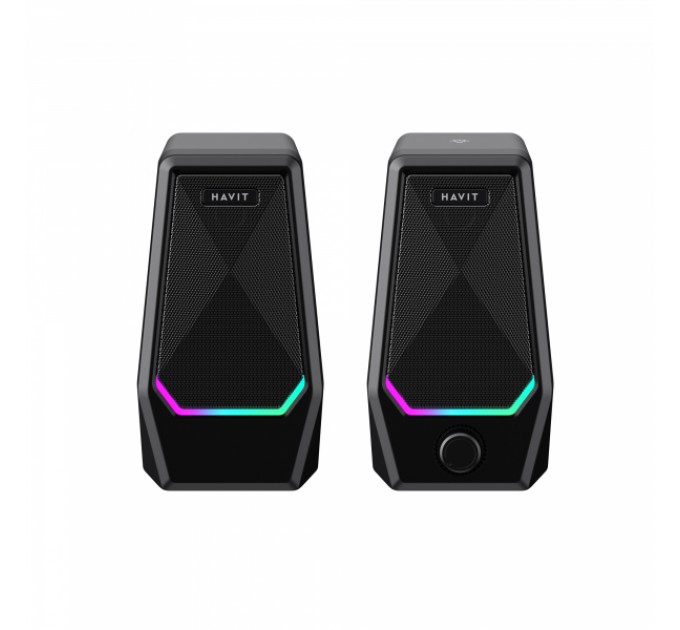 Стерео колонки HAVIT SK768 USB 10W RGB Black