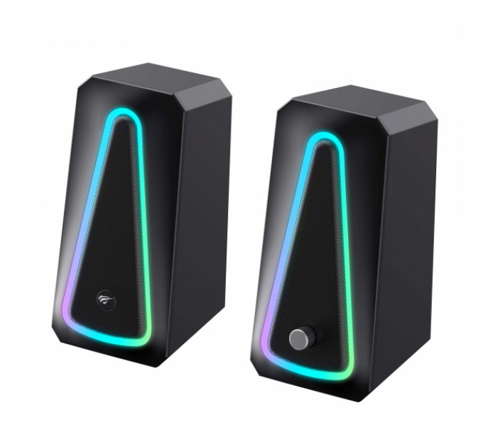 Стерео колонки ігрові HAVIT HV-SK208 PRO USB RGB Black