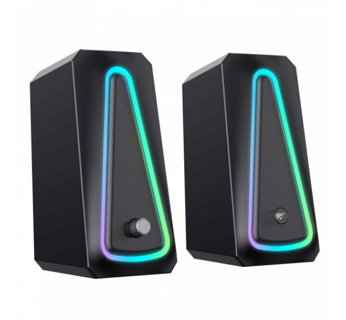Стерео колонки ігрові HAVIT HV-SK208 PRO USB RGB Black