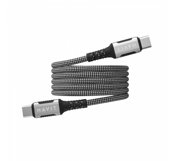 Кабель USB-C - USB-C HAVIT CB6297 PD60W 3A 1м ( магнітний)