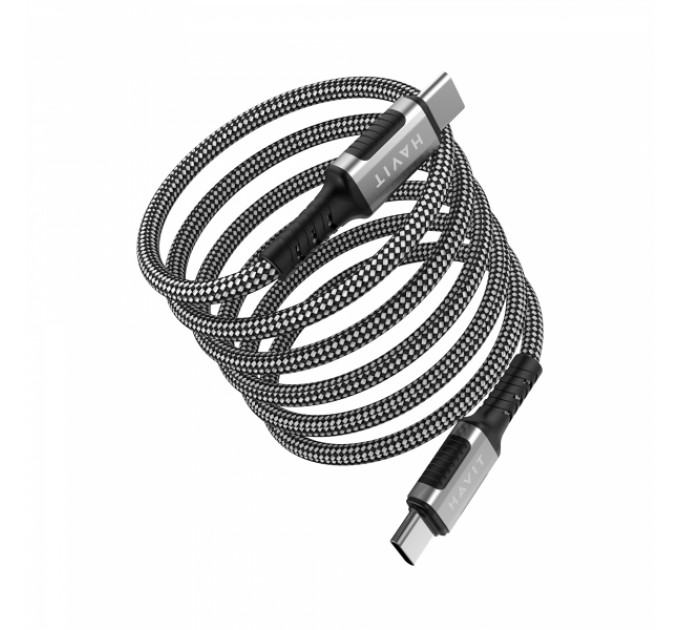 Кабель USB-C - USB-C HAVIT CB6297 PD60W 3A 1м ( магнітний)