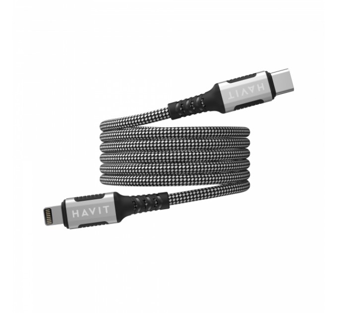 Кабель USB-C - Lightning HAVIT CB6298 PD30W 1м ( магнітний)