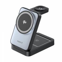 Настільна бездротова зарядка 3в1 HAVIT W3103 15W Gray