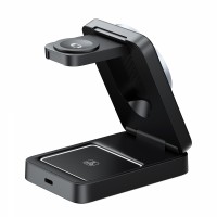 Настільна бездротова зарядка 3в1 HAVIT W3103 15W Gray