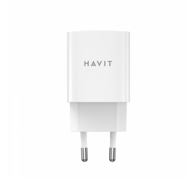 Зарядний пристрій HAVIT UC30 PRO GaN 30W USB-A+USB-C White