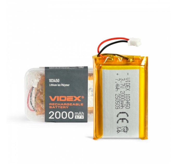 Акумулятор VIDEX Li-pol VLF-B103450-20 2000mAh 1шт