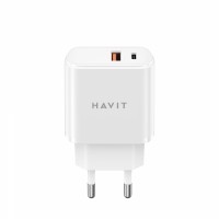 Зарядний пристрій HAVIT UCP019 20W USB-A+USB-C White