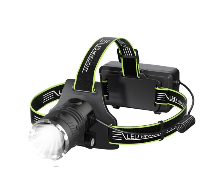 Фонарь налобный A42-GT, 2x18650, ЗУ Type-C, zoom