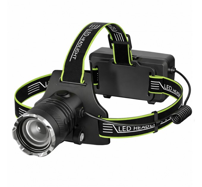 Фонарь налобный A42-GT, 2x18650, ЗУ Type-C, zoom