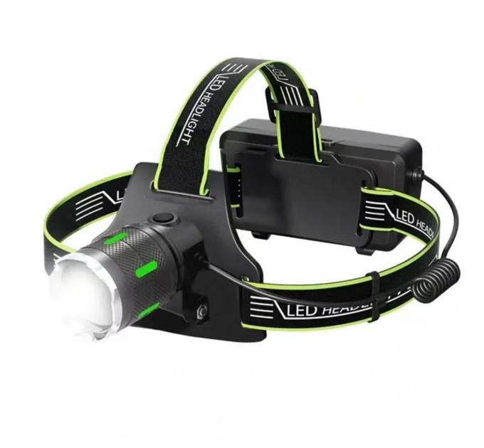 Фонарь налобный A44-GT, 2x18650, ЗУ Type-C, zoom