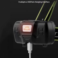 Фонарь налобный A44-GT, 2x18650, ЗУ Type-C, zoom