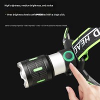 Фонарь налобный A44-GT, 2x18650, ЗУ Type-C, zoom