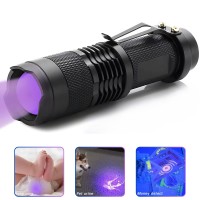 Фонарь K11-395UV, 1хАА/1x14500, 1 РЕЖИМ, zoom, зажим